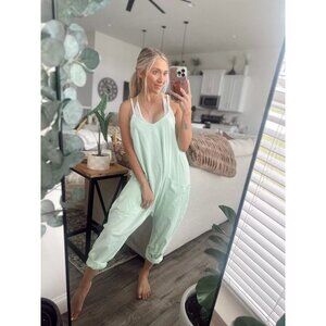 FREE PEOPLE Movement Hot Shot Onesie in Bright Jade Size Small